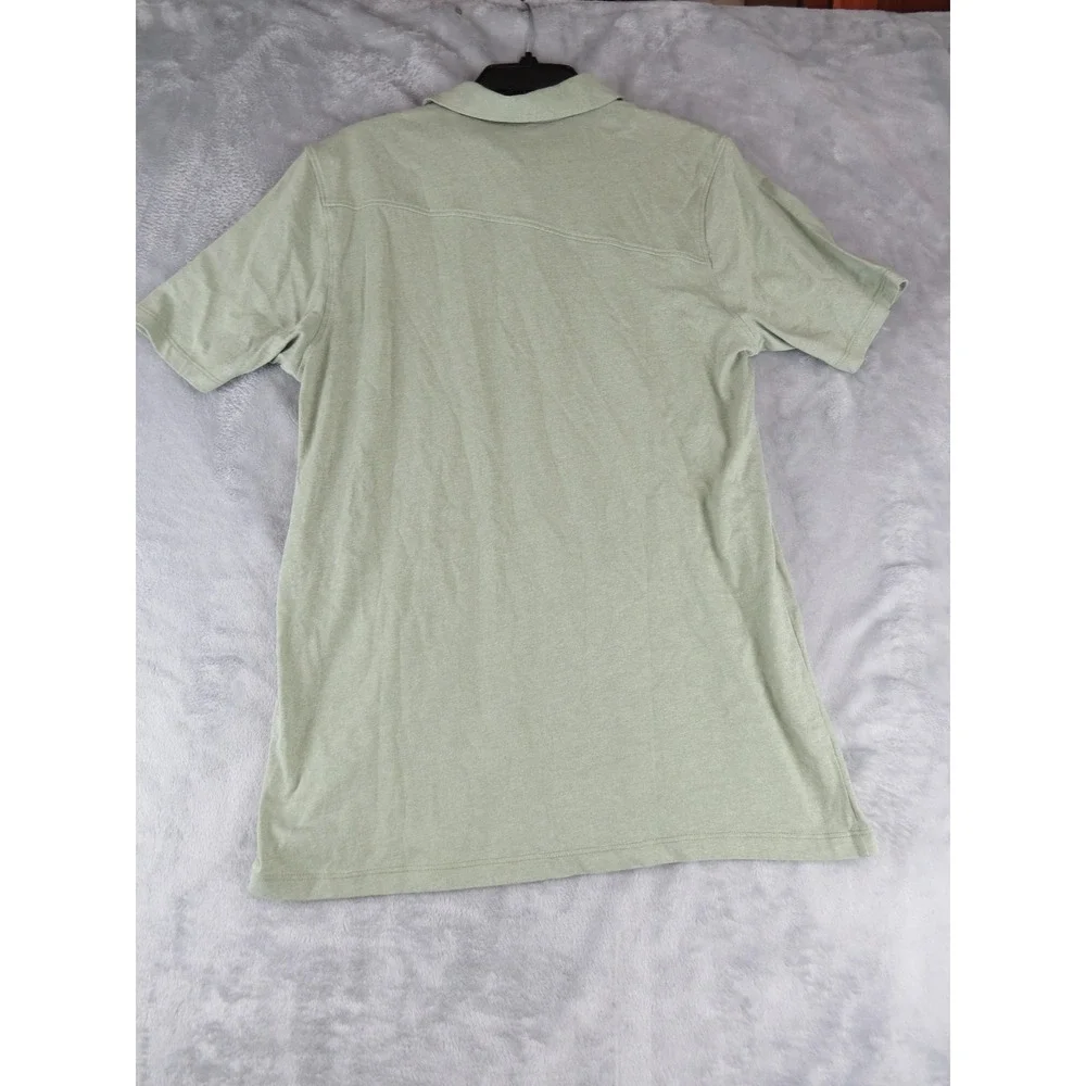 Volcom Polo Shirt Mens Medium Green Short Sleeve Casual Classic‎ Skate Surf Logo - Picture 4 of 8